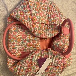 Floral Pink Quilted Women's Bag